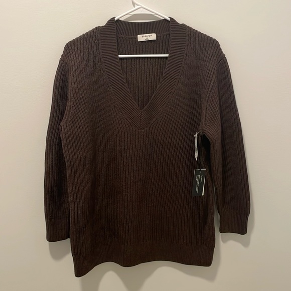 Aritzia Babaton Roger Sweater Rich Mocha Brown